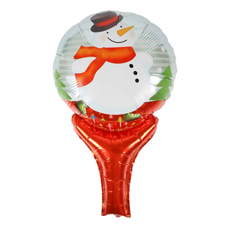 1 шт. Рождественская серия мультяшный Санта Клаус Снеговик ручная палочка шарики