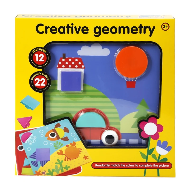 Детские Игрушки для раннего обучения мультфильм гриб ногти Пазлы Красочные DIY 3D