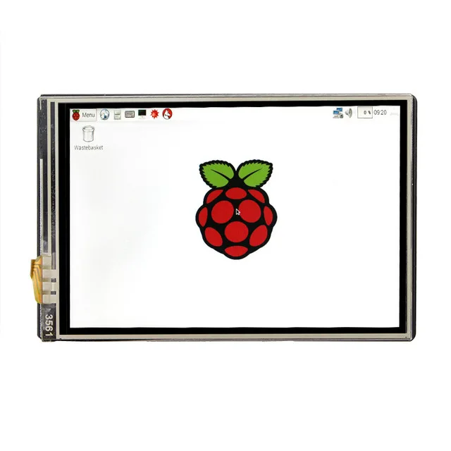 Display only 3,5 дюймовый TFT ЖК-дисплей сенсорный экран+ ABS чехол+ радиатор для Raspberry Pi 4B 3B+ 3B - Цвет: Display only