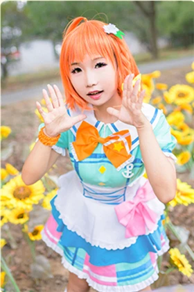 Обувь в стиле аниме «Живая любовь! Sunshine Aqours 1 первый всех членов пение песня косплей костюм вечерние Хэллоуин и Рождественская форма женское платье - Цвет: Takami Chika