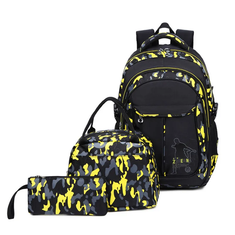 Camouflage School backpack for teen boys Kids bookbag durable children school bags Laptop backpack Travel Bags mochila