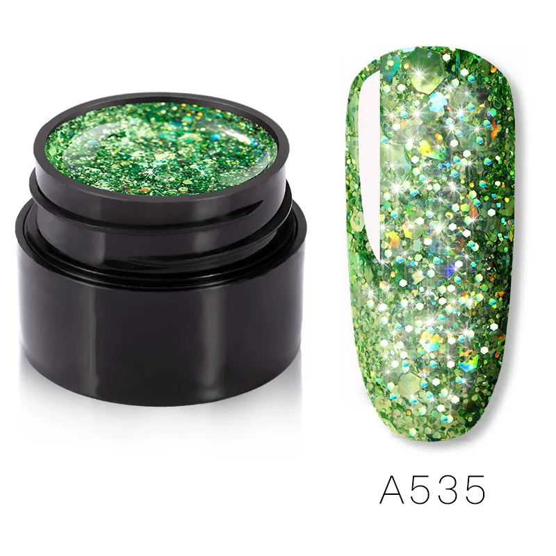 RFA535 ROSALIND Gel Nail Polish Set Shiny Platinum Nails Art For Manicure Poly Gel Lak UV Colors Top Base Coat Primer Hybrid Varnishes - Цвет: RFA535