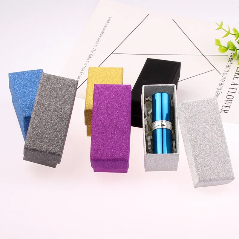 Glitter Colorful Cardboard Box Lipstick Cosmetic Perfume Bottle Packing Essential Oil Sample Packaging | Дом и сад