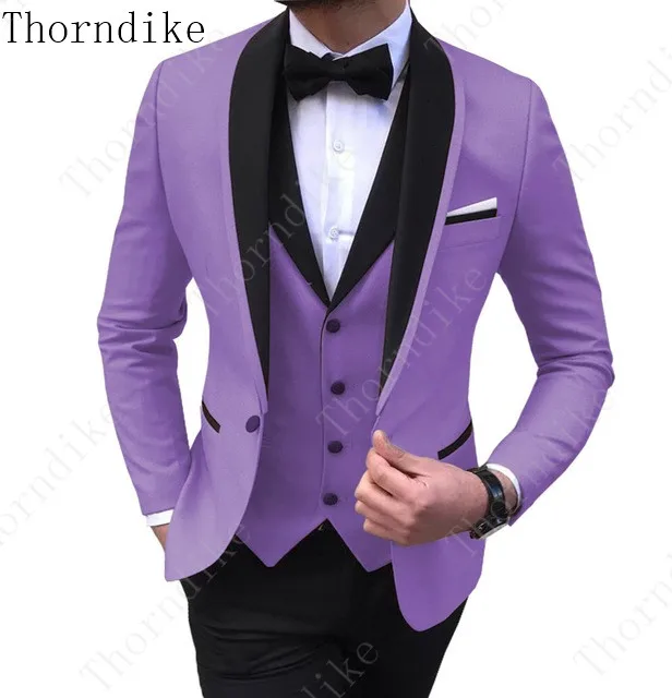 Свадебные костюмы Thorndike для мужчин облегающие деловые повседневные Костюмы
