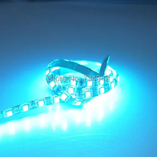 Waterproof-IP65 1 метр DC 12 V SMD5050 гибкий светодиодный ленты 60 s на белый красный зеленый