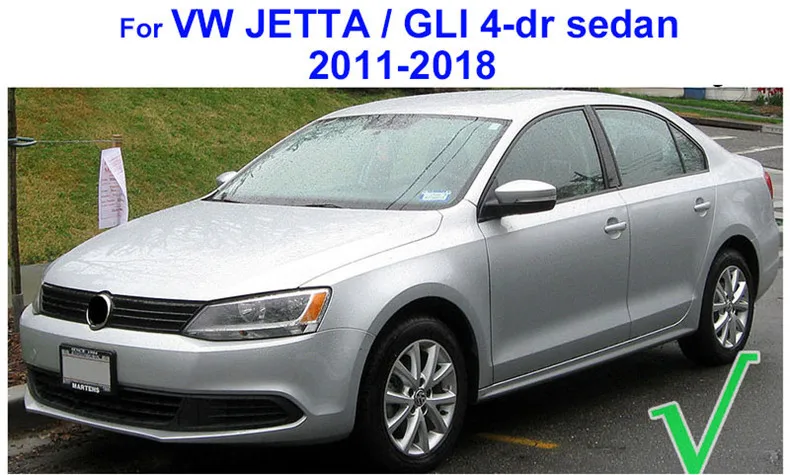 Обновленные кожаные автомобильные коврики для VW Volkswagen Jetta 2011 2012 2013 2014 2015 2016-2018 ног