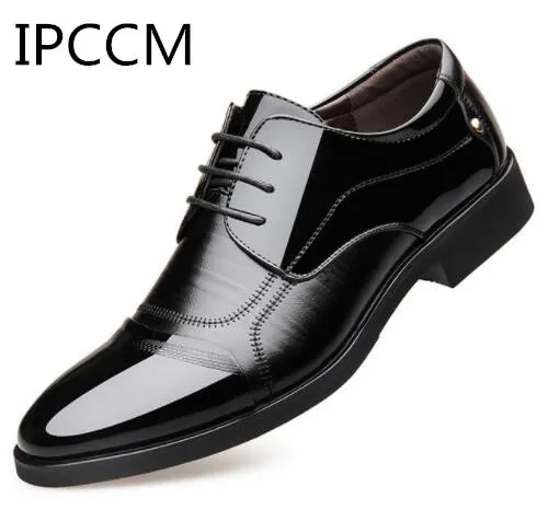 IPCCM/Новые весенние модные оксфорды в деловом стиле мужская кожаная обувь