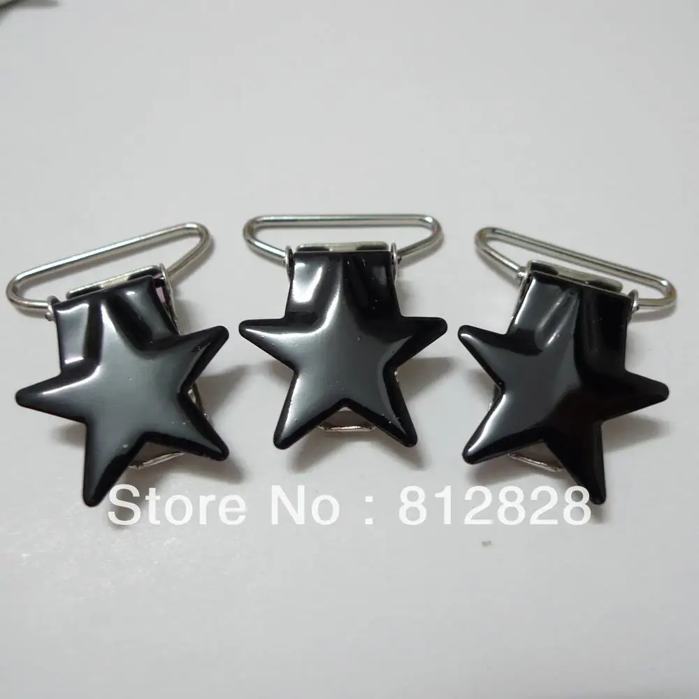 25 шт. 1 'ཕ мм # MD1 черные эмалевые зажимы для подтяжек|clip color|clips blackclips 25mm |