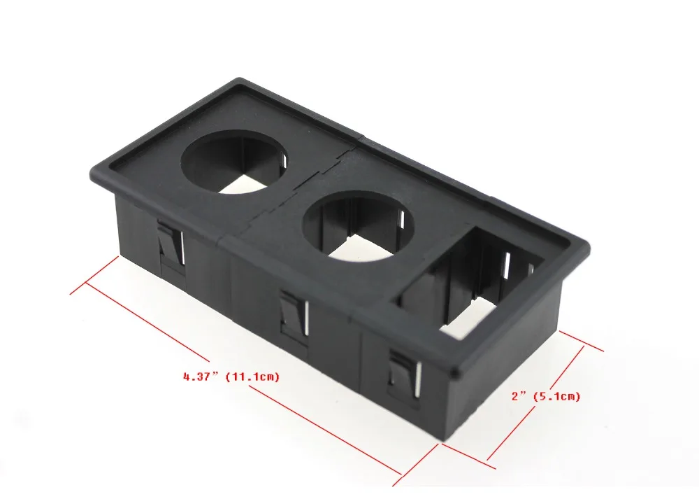 

DC12V-24V 3.1A Dual USB Cigarette Socket With Rocker Switch Holder Housing Kit For Car Boat RV Motorcycle Marine
