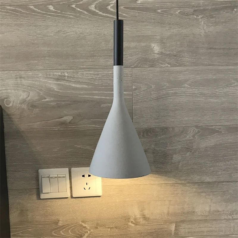 Nordic Kitchen cord подвесной цементный светильник освещение для бара ресторан красочные