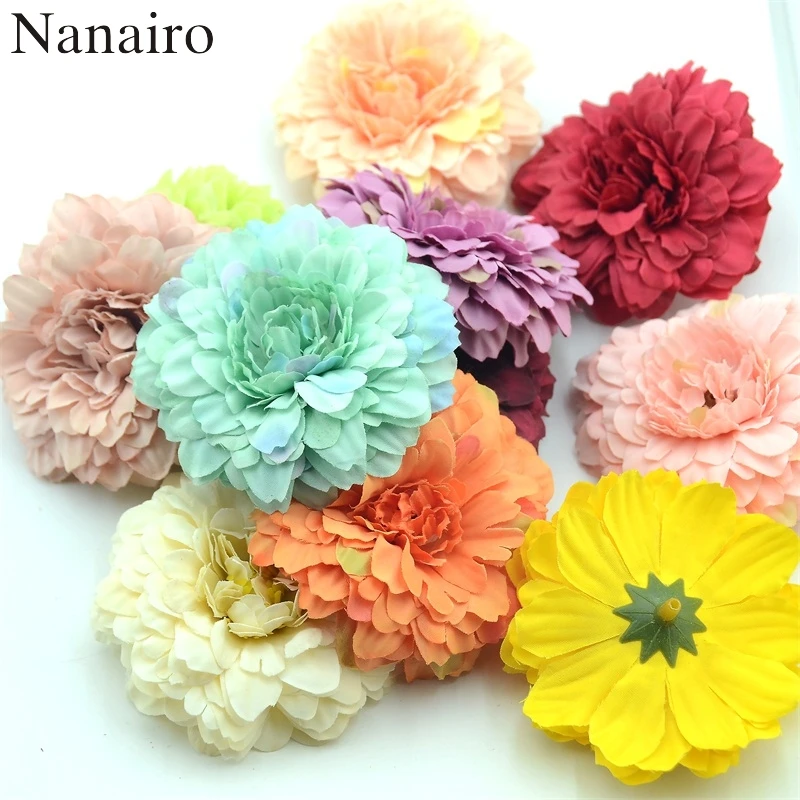 20 шт. цветы для украшения дома свадьбы скрапбукинга|artificial silk flower heads|silk headsflower head |