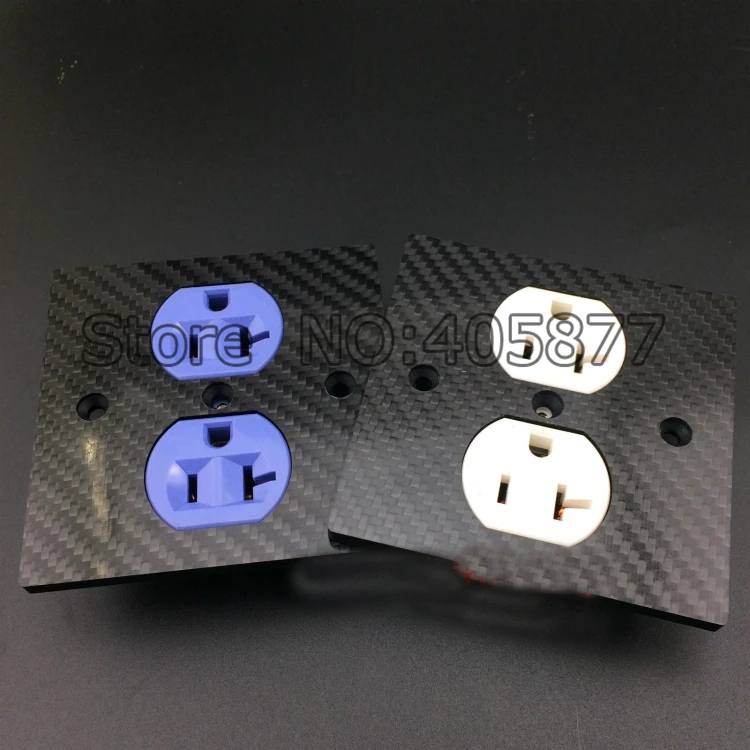 Электрическая дуплексная розетка медное углеродное волокно HIFI|outlet socket|outlet power