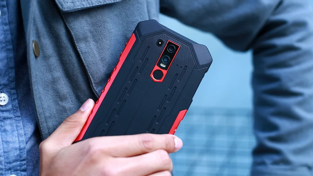 Ulefone Armor 6E Android 9,0 Helio P70 Восьмиядерный водонепроницаемый мобильный телефон 4GB 64GB 6,2 ''с двумя sim-картами, беспроводной зарядкой, NFC Смартфон