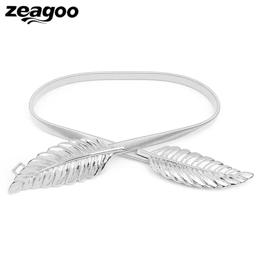 Zeagoo серебро/сусальное золото Форма элегантный Дизайн эластичные Ремни Для