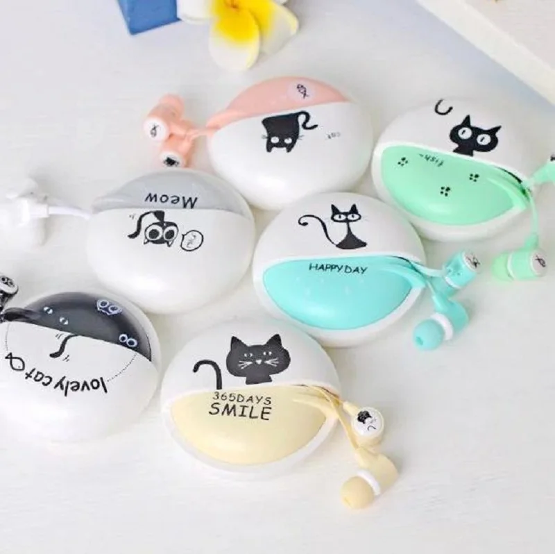 ID65 прекрасный кот наушники симпатичные в уши с микрофоном fone де ouvido для iphone samsung