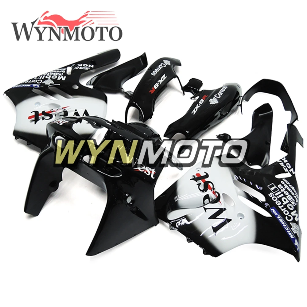 Полные Обтекатели для Kawasaki ZX 9R ZX9R 1994 1997 94 95 96 97 года панели из АБС пластика белые
