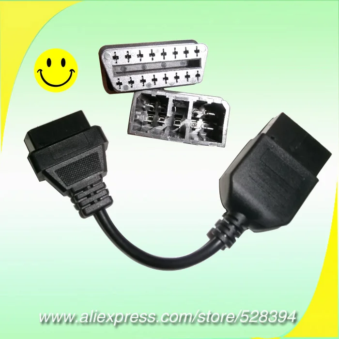Высокое качество 50 шт. 9 Pin к 16 16pins OBD 2 OBD2 OBDII OBD-II диагностический инструмент