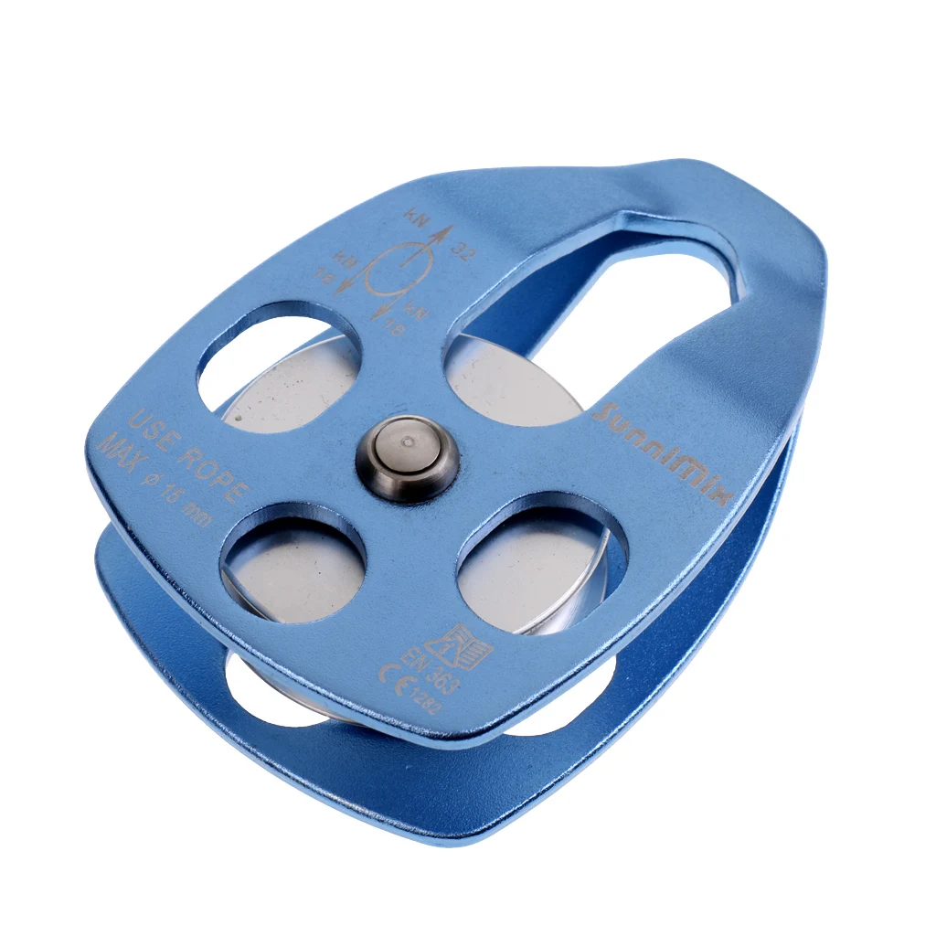 

32KN Heavy Duty Pulley Single Sheave For Rigging Arborist Climbing Rescue Equipment