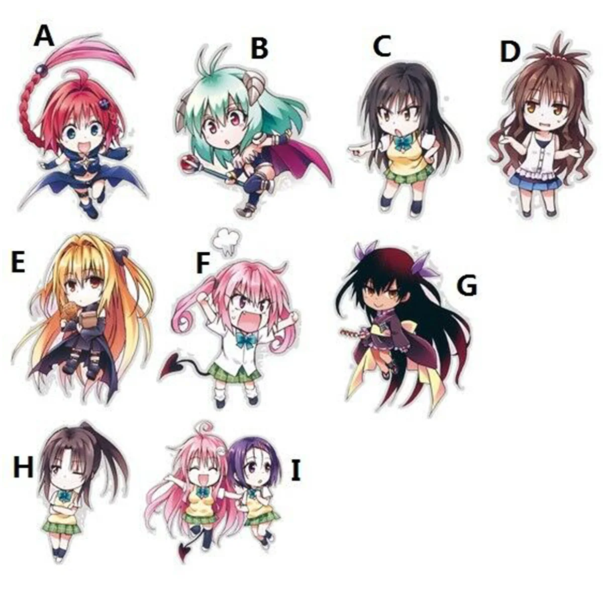 To LOVE Ru Trouble Eve Момо Нана Микан Юки акриловый брелок на ремешке|Реквизит для