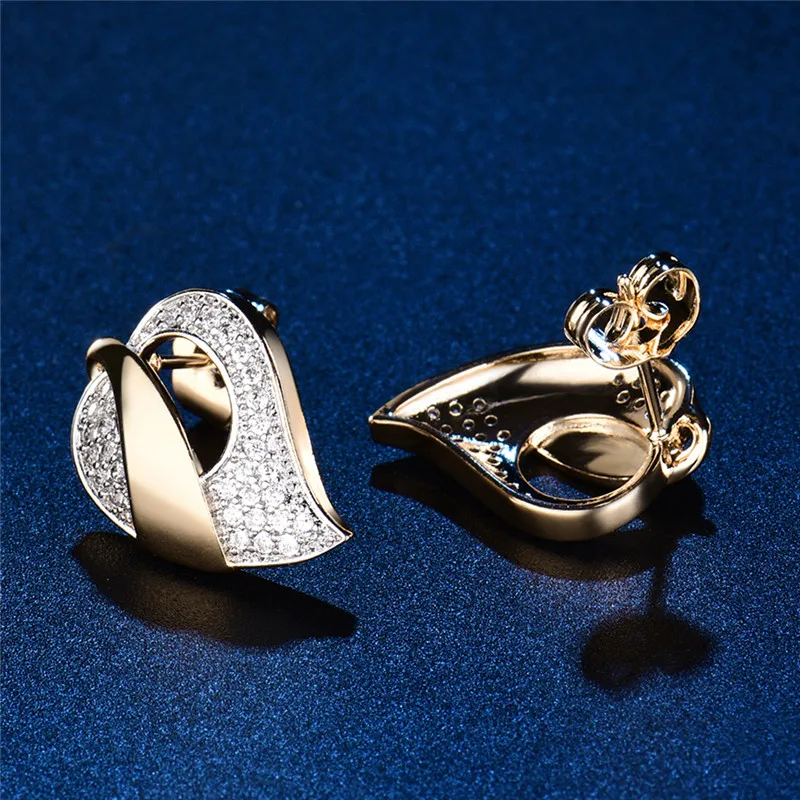 Набор ювелирных изделий BUDONG Ensemble Bijoux золотое ожерелье с кубическим цирконием