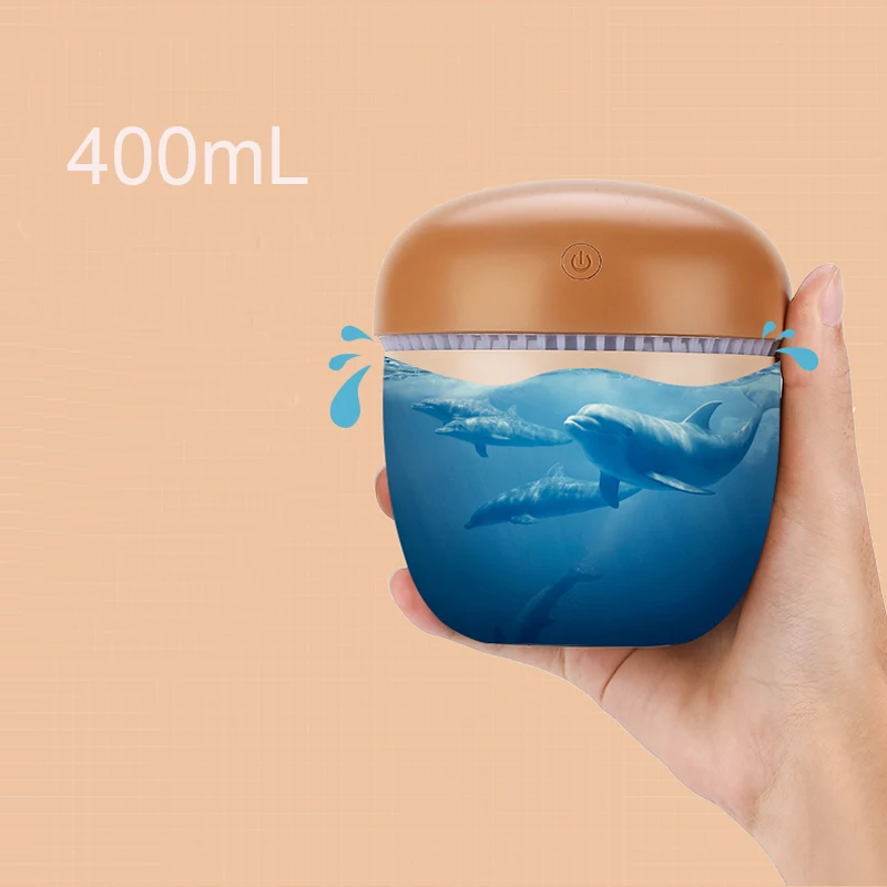 KAIPUTE 460ml USB Cute Pinecone Humidifier Essential Oil Diffuser Aroma With Lamp LED Night Light Air Freshener Humidifiers |