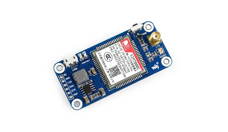 NB IoT / eMTC EDGE GPRS GNSS HAT для Raspberry Pi основанный на SIM7000C доступен только в