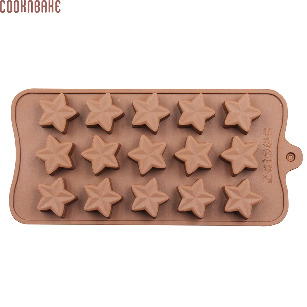 Силиконовая форма COOKNBAKE для шоколада конфет звезд торта украшения инструмент 15