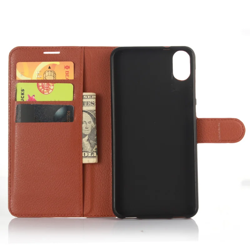 Classical Pure Color Litchi Type Flip PU Leather Cases Covers For HTC Desire 825 with Visa Card Slot Stand Function 9 Colours | Мобильные