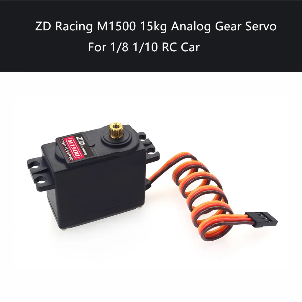 Детали модели ZD Racing M1500 15кг Аналоговый сервопривод 1/8 1/10 RC Car Traxxas HPI HSP медный зуб