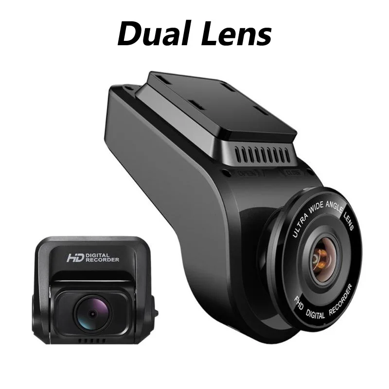 Dual Lens VODOOL T691C 4K 2160P Ultra HD WiFi gps Автомобильный видеорегистратор 2," ЖК-экран видеорегистратор с 1080P sony сенсором задняя камера видеорегистратор ночного видения - Название цвета: Dual Lens