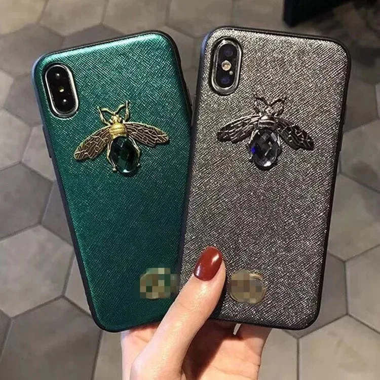 Есть логотип Роскошная пчела чехол для телефона iphone XS Max 7 8 с помпоном 6s Plus XR |