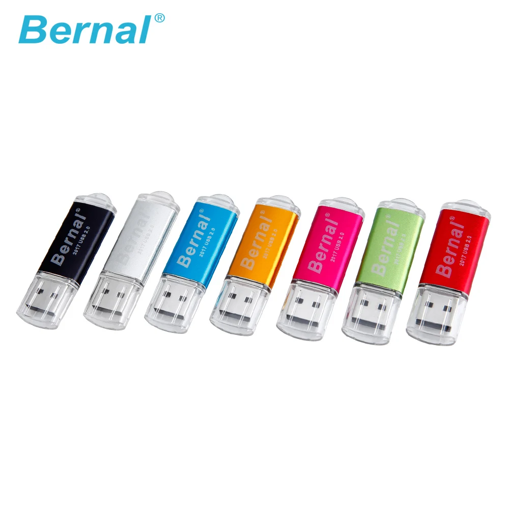 Bernal высокоскоростные USB 2.0 flash drive флэш диск кабель pendrive 8 гб памяти металла до 32 64 - Фото №1