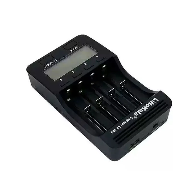 Аккумуляторная батарея Liitkala lii-500 LCD 3 7 V/1 2 V 18500/26650/16340/14500 + 4 батарейки для Panasonic