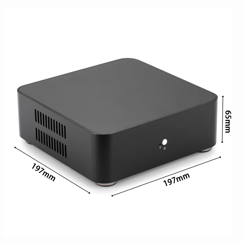 Алюминиевый компьютерный чехол RGeek Mini ITX для ПК корпус HTPC USB 3 0 с блоком питания 200