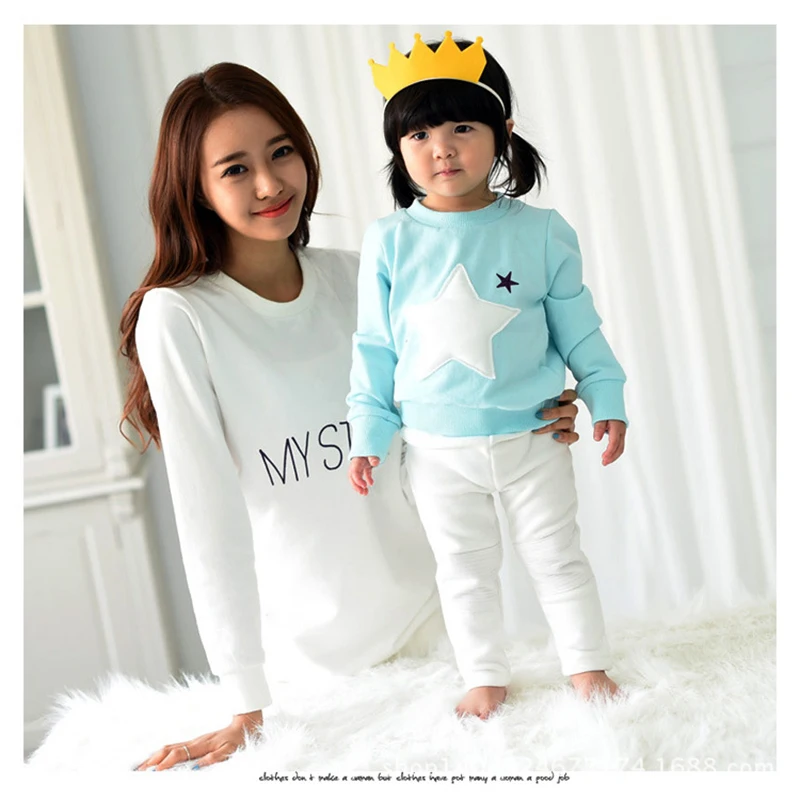 Мама и я одежда мать отец для всей семьи хлопковая с длинными рукавами ищет свою