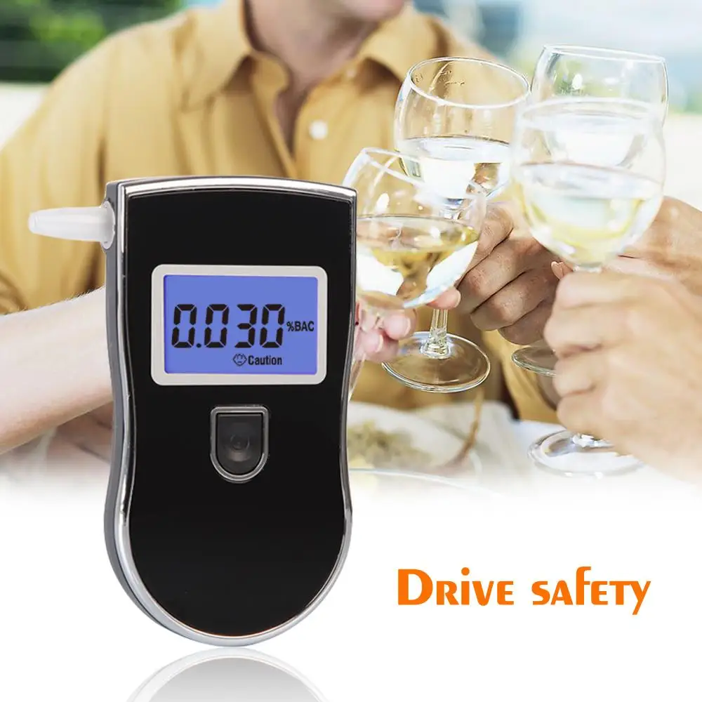 

2019 new Patent Russian Manual digital alcohol tester--Patent AT-818 update version with 5 mouthpieces hide in Free Shipping