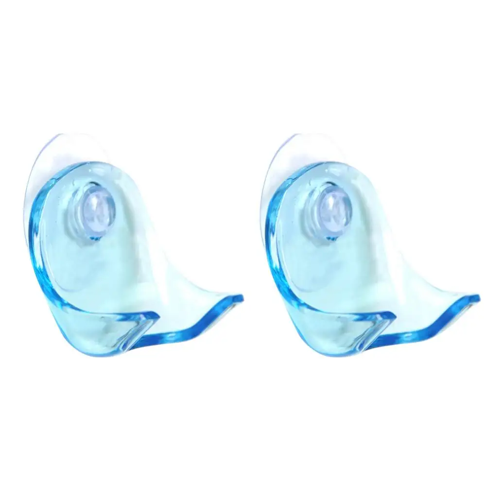2pcs Blue 1/2 шт. держатель для бритвы экологичный супер присоска бритвенный стеллаж для ванной комнаты держатель для бритвы подвесной стеллаж для ванной комнаты полка для хранения - Цвет: 2pcs Blue