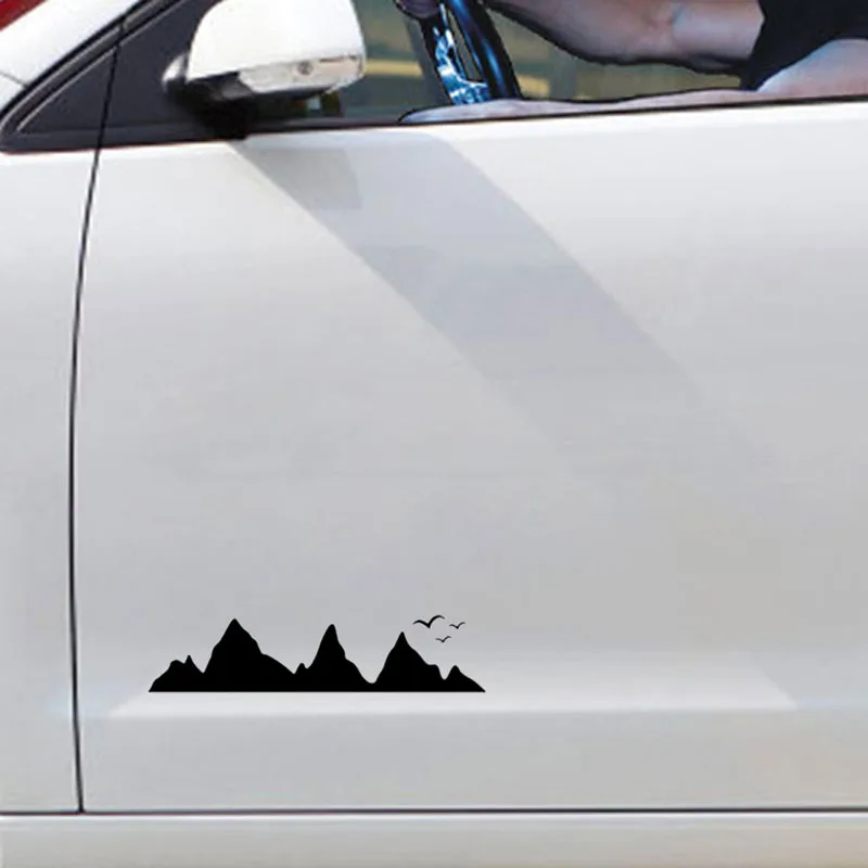 QYPF 16.7cm*4.8cm Mountains Can Surround Birds Delicate Vinyl Vivid Car Sticker Window Decal C18-0336 | Автомобили и мотоциклы