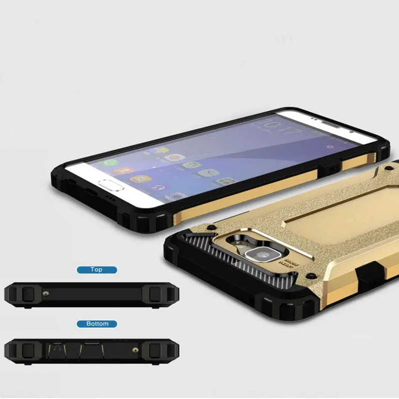 Роскошные Алмаз броня ТПУ + PC уникальный случай телефон для Samsung C5 J5 J7 пластика
