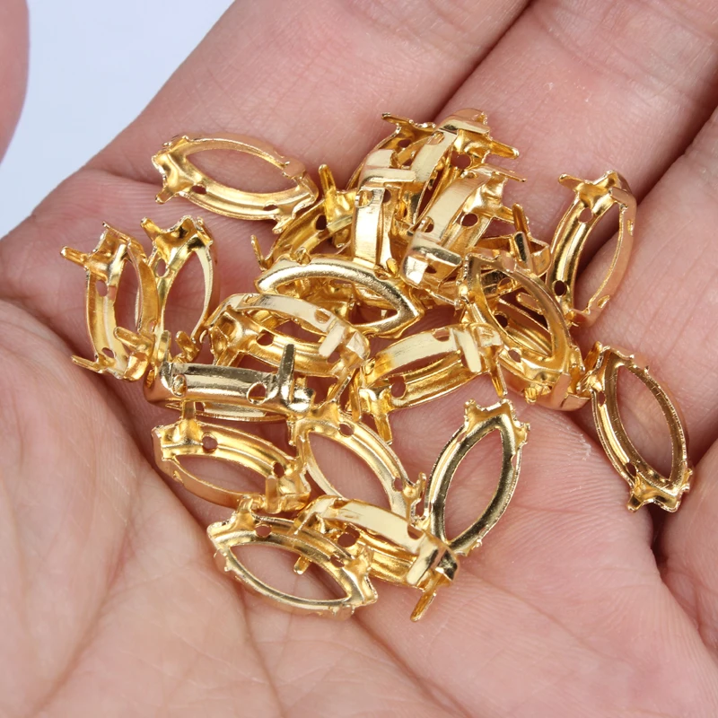 Пустые Когти для пришивания с лошадью из стразов глаз/лодки/маркизы набор