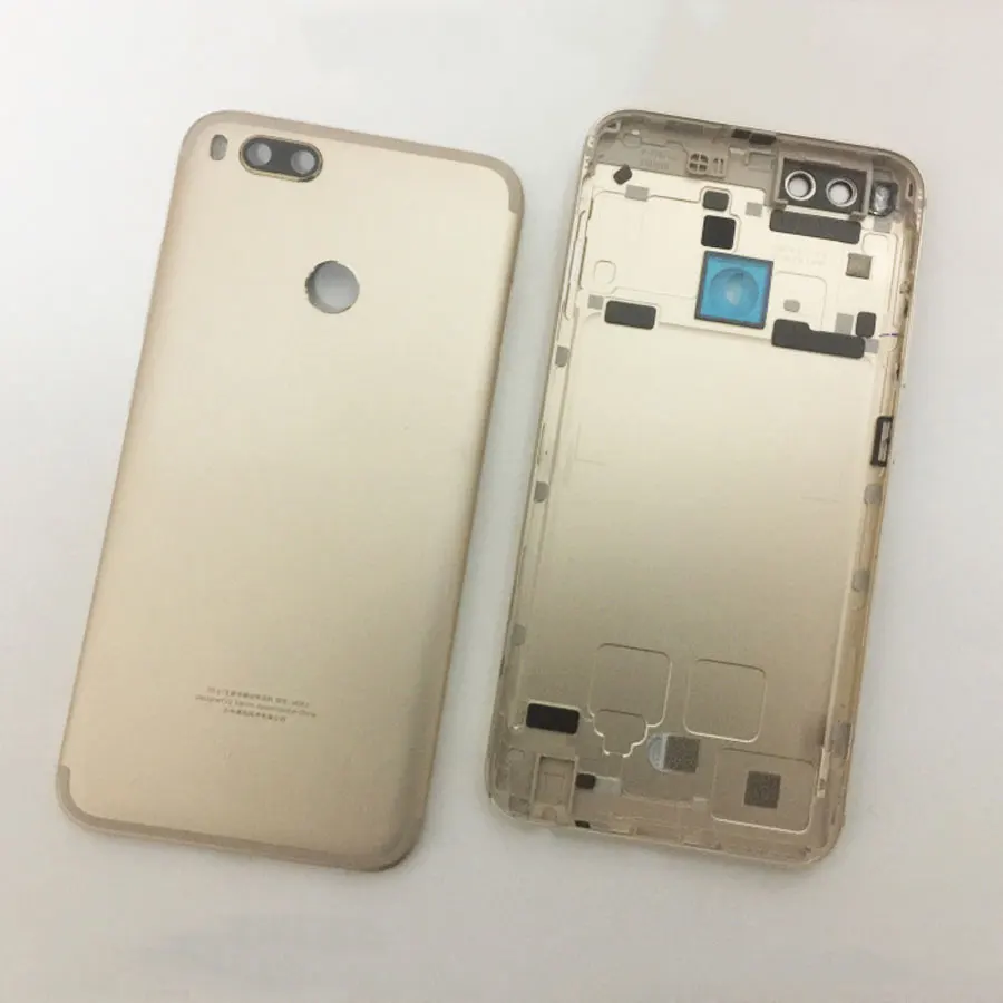 Для Xiaomi mi A1 5X mi A1 mi 5X чехол для батареи Корпус задняя дверь корпус+ датчик отпечатков пальцев гибкий кабель+ Sim лоток