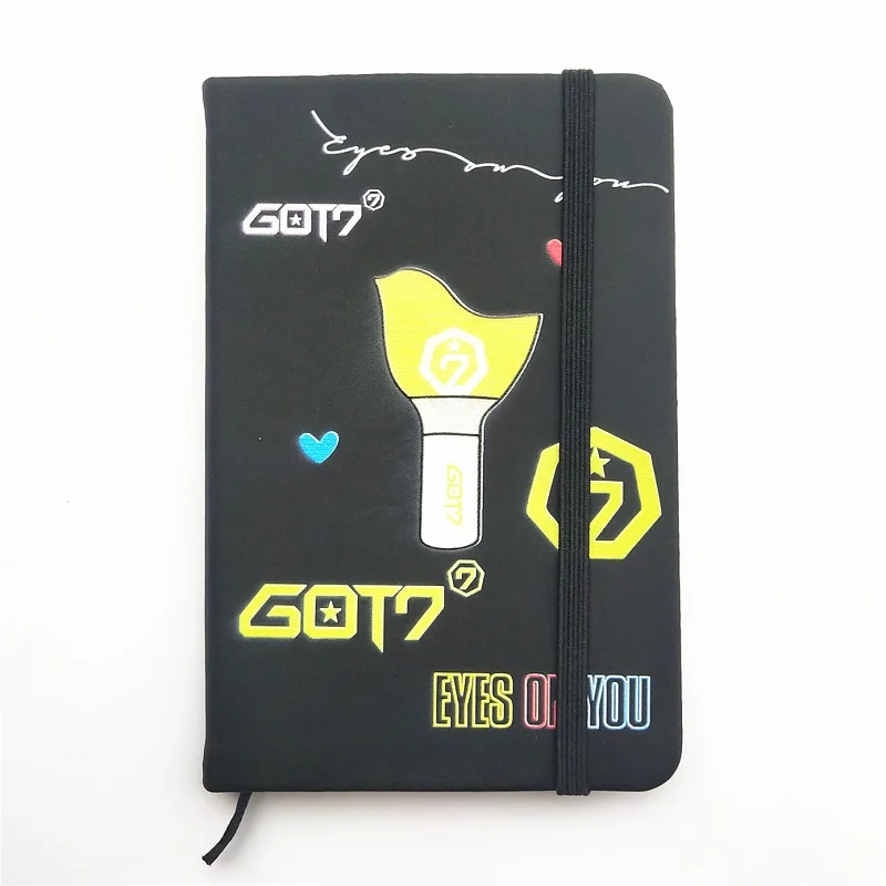 

KPOP GOT7 TWICE SEVENTEEN WANNA ONE PU Notebooks Soft Copy Note Pads