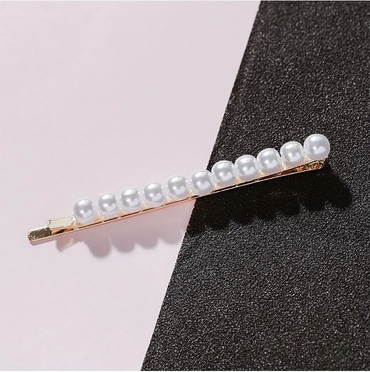 11 Pearls Заколки для волос для женщин, заколки для волос, Корея, искусственный жемчуг, бисер, заколки для волос, аксессуары для волос, ювелирные изделия для девочек, модные заколки для волос - Окраска металла: 11 Pearls