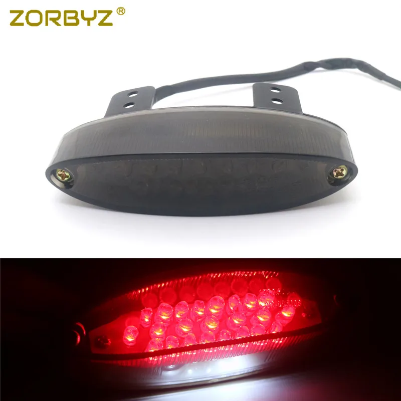 ZORBYZ универсальный мотоцикл заднее крыло край светодиодный задний фонарь стоп