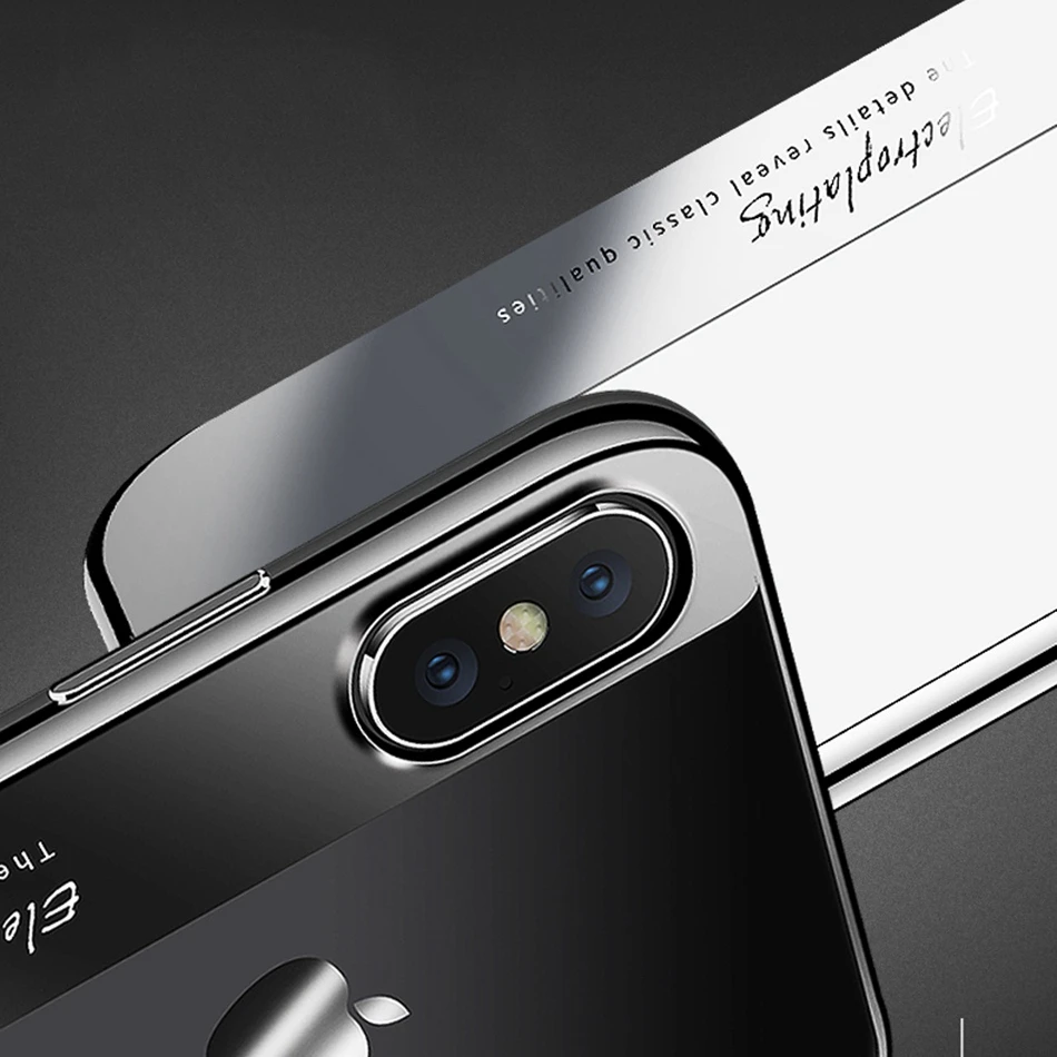 KISSCASE Мягкий ТПУ покрытие чехол для iPhone X 6 6S 7 8 Plus Роскошный прозрачный силиконовый