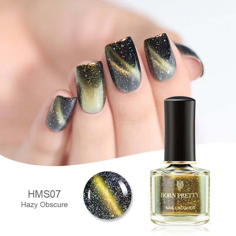 BP-HMS07 BORN PRETTY 3D Магнитный Блестящий лак для ногтей 6 мл голографический лак для глаз хамелеона кота - Цвет: BP-HMS07