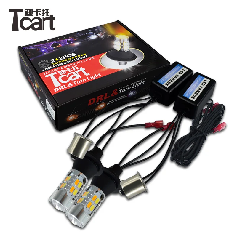 Tcart супер белый желтый DRL для дневных ходовых огней Chervolet Cruze мощный светодиодный