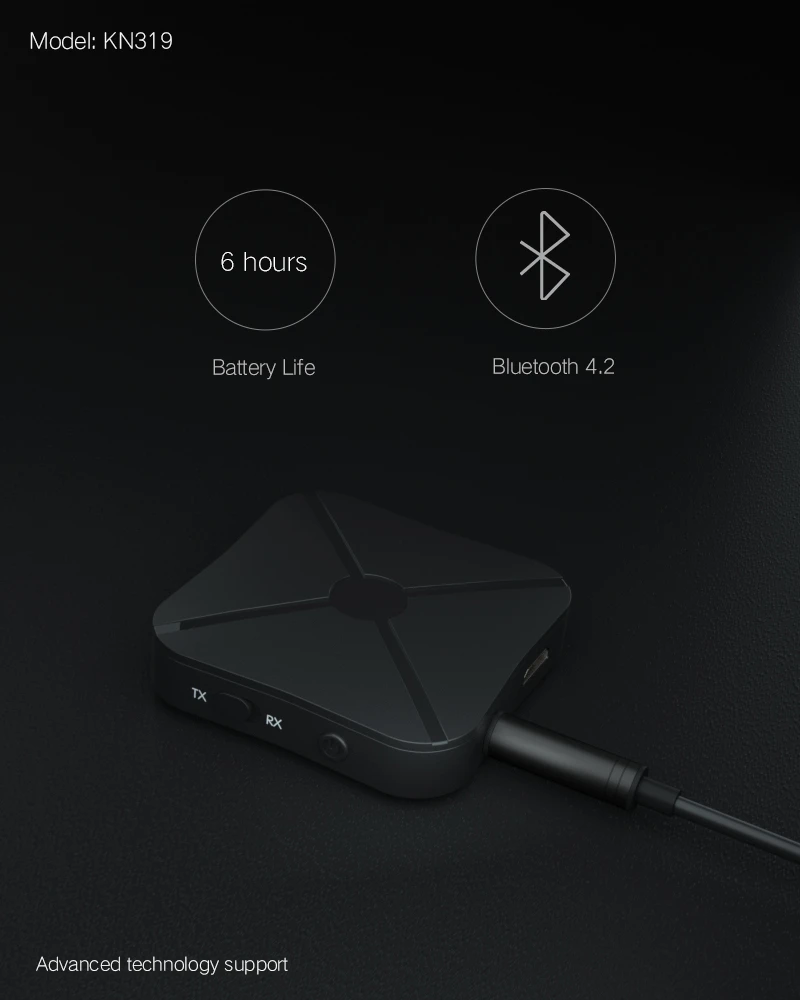 2в1 беспроводной Bluetooth 4,2 аудио передатчик приемник HIFI музыкальный адаптер RCA AUX