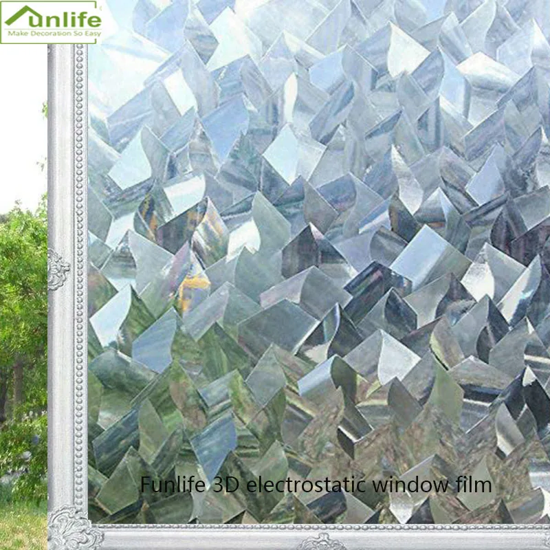 Funlife 30/45/60/75/90*300 см 3D статическое без клея украшение конфиденциальная стеклянная