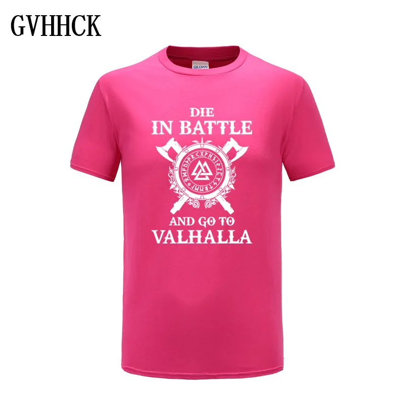 GVHHCK Die In Battle And Go To Valhalla Viking, мужские футболки, хит, летняя брендовая Футболка реглан, хлопок, облегающие футболки